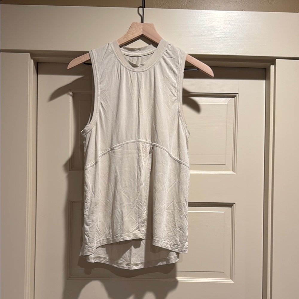 lululemon athletica Cream Asymmetrical Tank Top